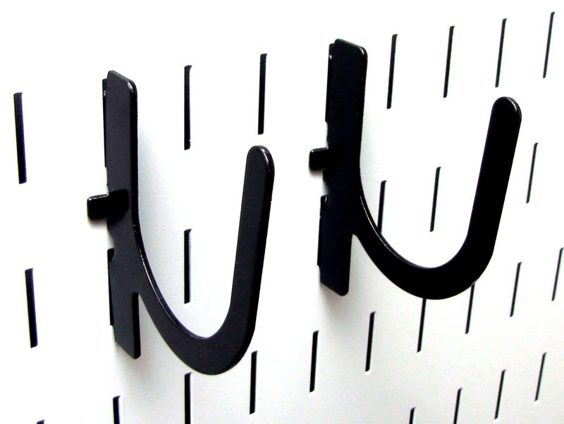 Wall Control 10-UH-003 B Slotted Pegboard U-Hook for Wall Control Pegboard Only, 3", Black - Image 3